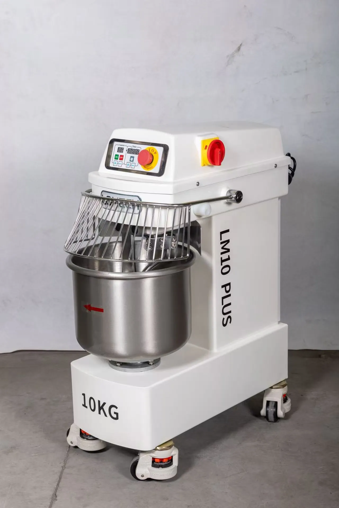 10kg Spiral Dough Mixer, Gentle Kneading Commercial Bakery Mixer for Daily Production