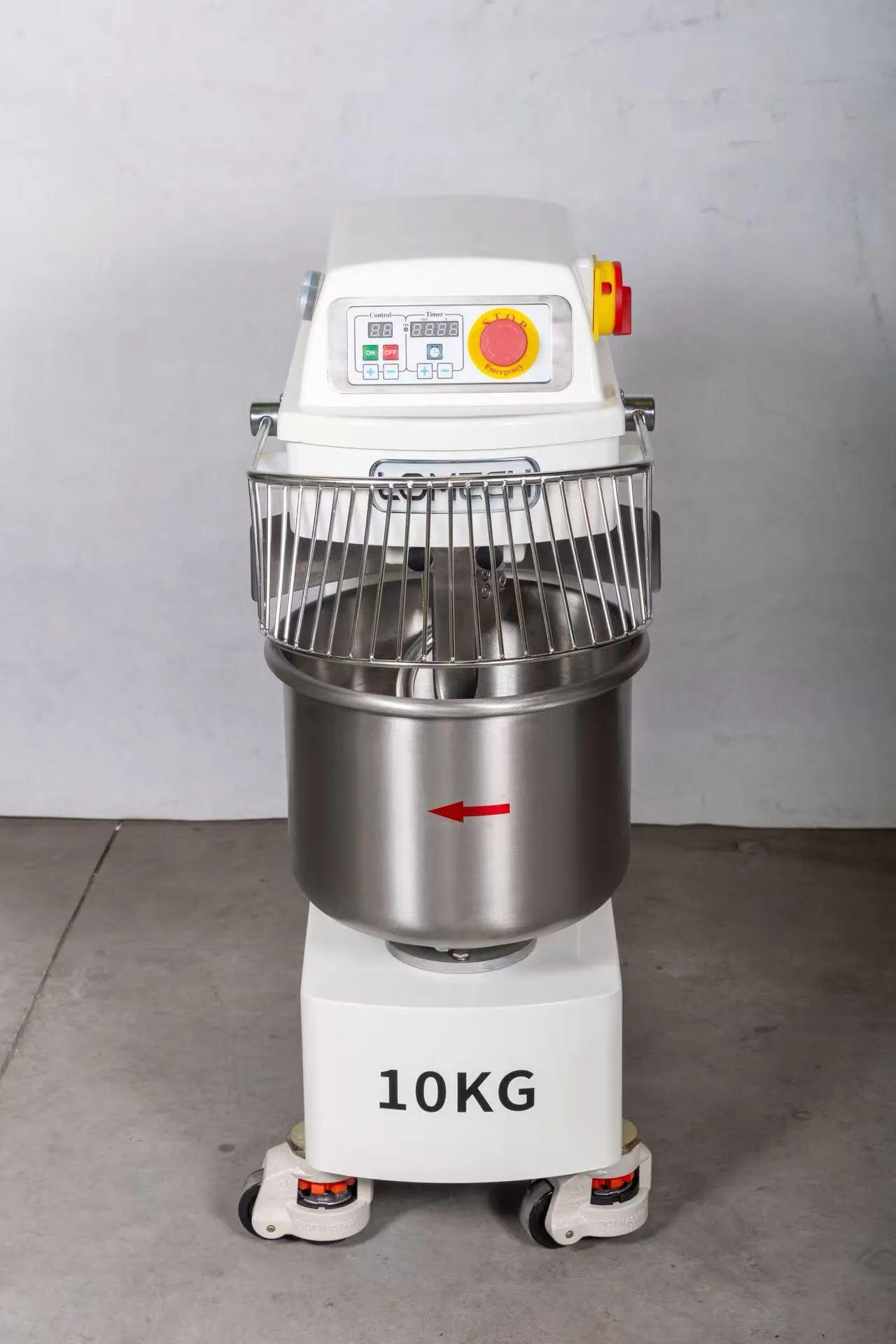 10kg Spiral Dough Mixer, Gentle Kneading Commercial Bakery Mixer for Daily Production