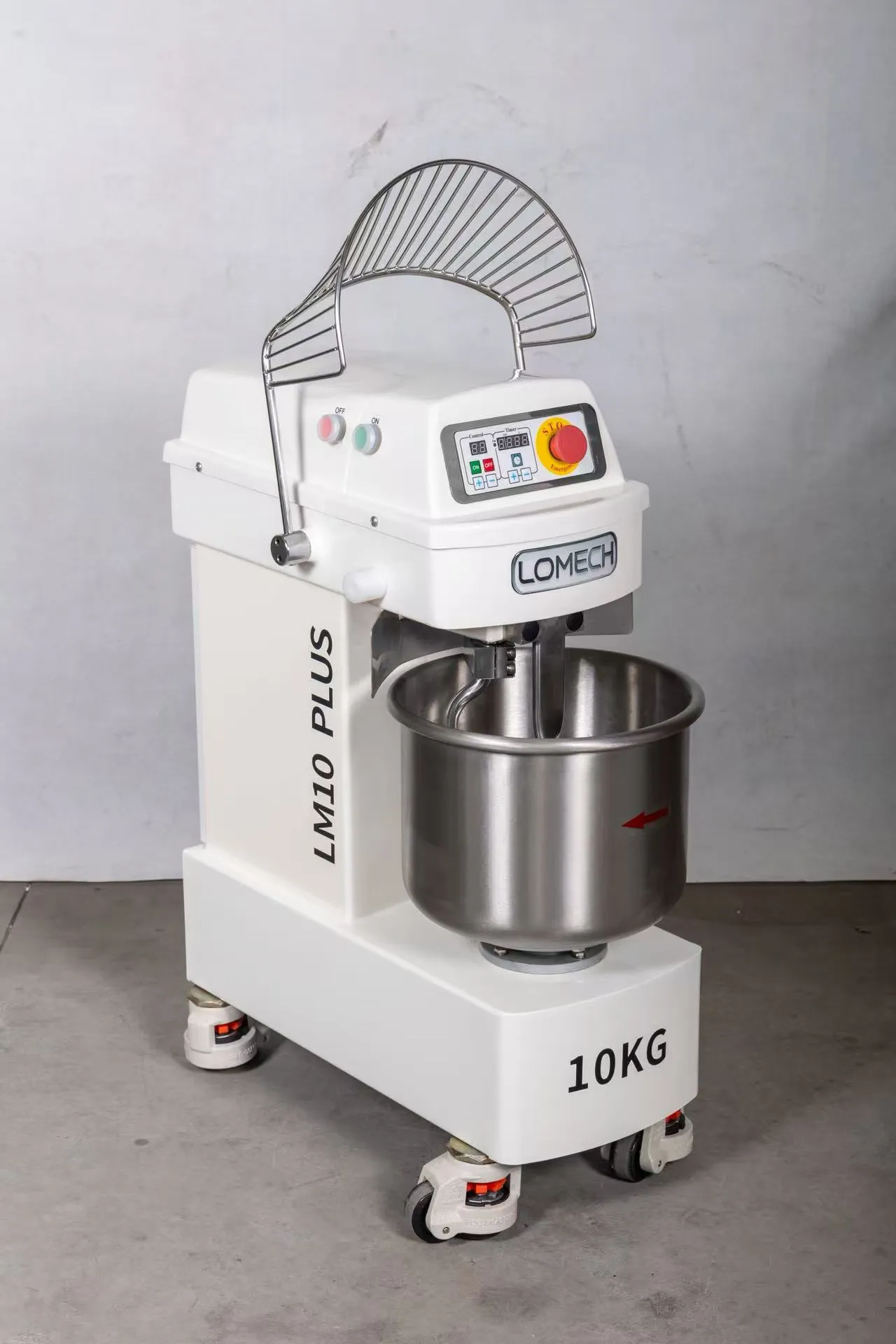 10kg Spiral Dough Mixer, Gentle Kneading Commercial Bakery Mixer for Daily Production