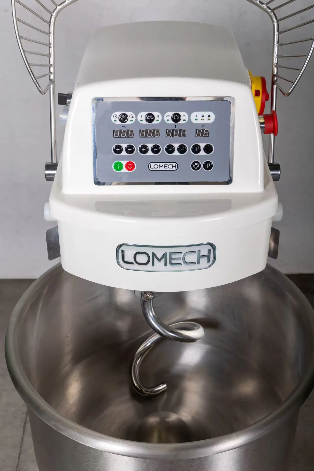 25kg Commercial Spiral Dough Mixer, High Power Large Capacity Dough Mixer for Mass Bakery Production